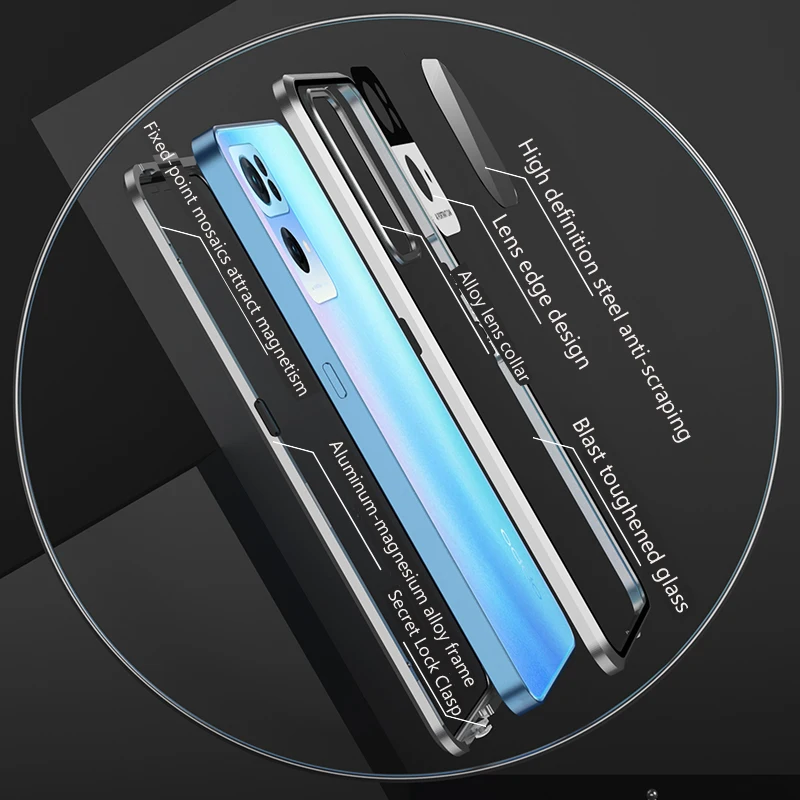 OPPO Reno 8 Pro 8T 7 Pro 6 Pro 5G  ׳ƽ Ż   + ĸ   Ŭ ̽, Ǯ ī޶  ȣ Ŀ