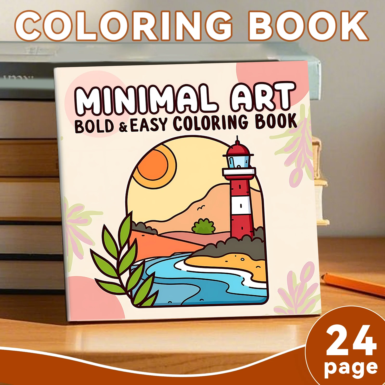 MINIMAL ART BOLD & EASY Patterns Coloring Book for Adults Cute Drawing Book Perfect Gift for Party and Birthday 2