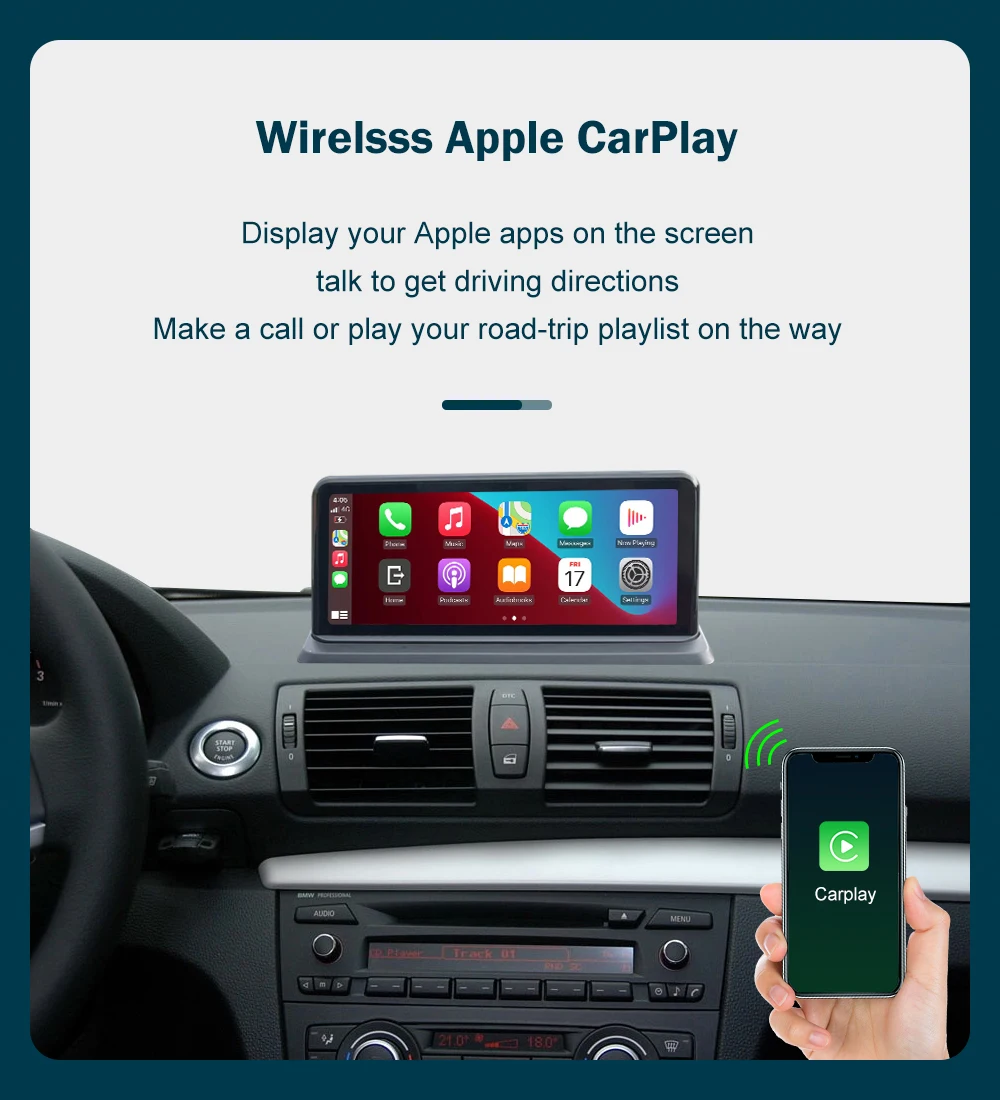 Autoradio BMW Série 1 E81-E82-E87-E88 Android Auto - CarPlay - Skar Audio