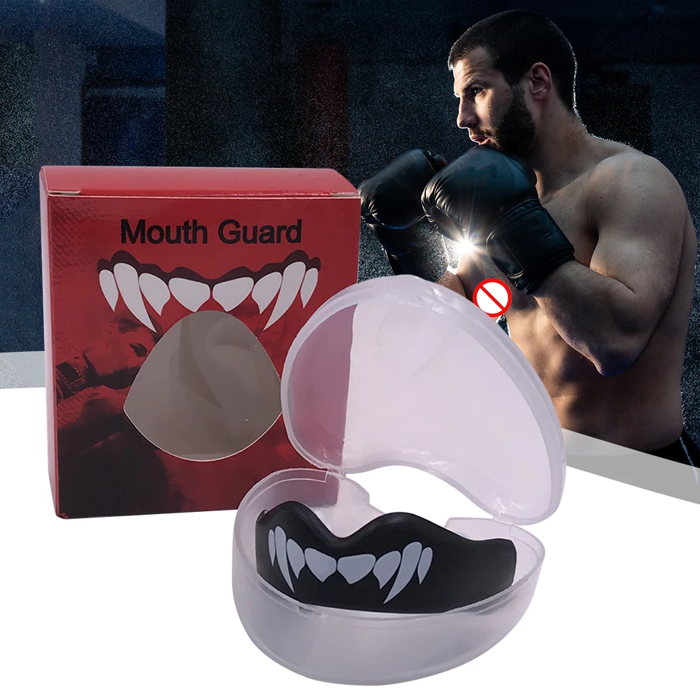 EVA Boxing Braces Mouthguard Portable Football Teeth Protector Lightweight Ultrathin Buffering Effect for Lacrosse Martial Arts