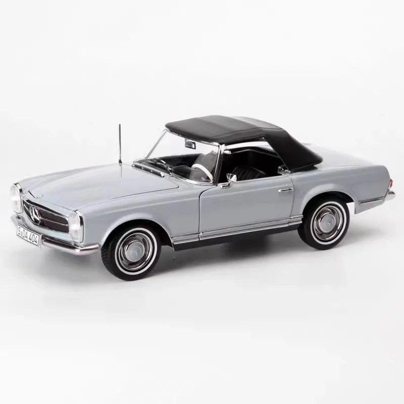 

Diecast NOREV 1/18 Scale Benz 230 SL 1963 Grey 230sl Alloy Collectible Toy Gift Souvenir Display Ornament