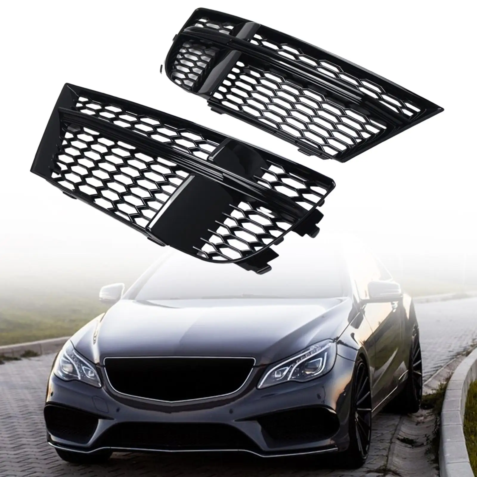 2x Air Guide Grille 8V3807682Q Sturdy 8V3807681aebmo for Audi 2016 2017 2018 2019 2020 A3 Auto Accessories High Quality premium