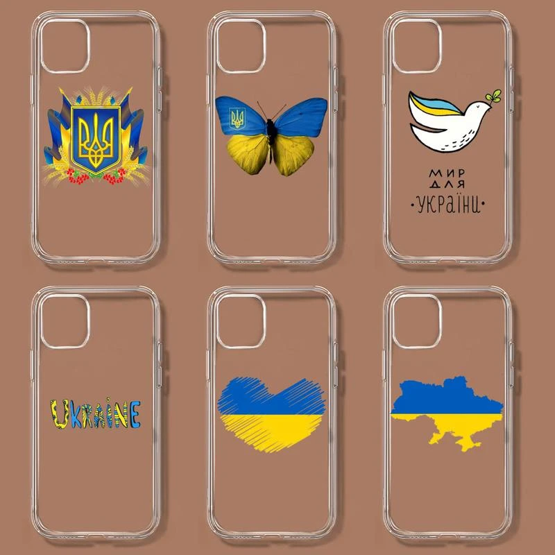 best iphone 13 pro max case ZORORO Hot Ukraine Flag Symbols Art Phone Case For iPhone 11 12 Mini 13 Pro XS Max X 8 7 6s Plus 5 SE XR Transparent Shell iphone 13 pro max cover