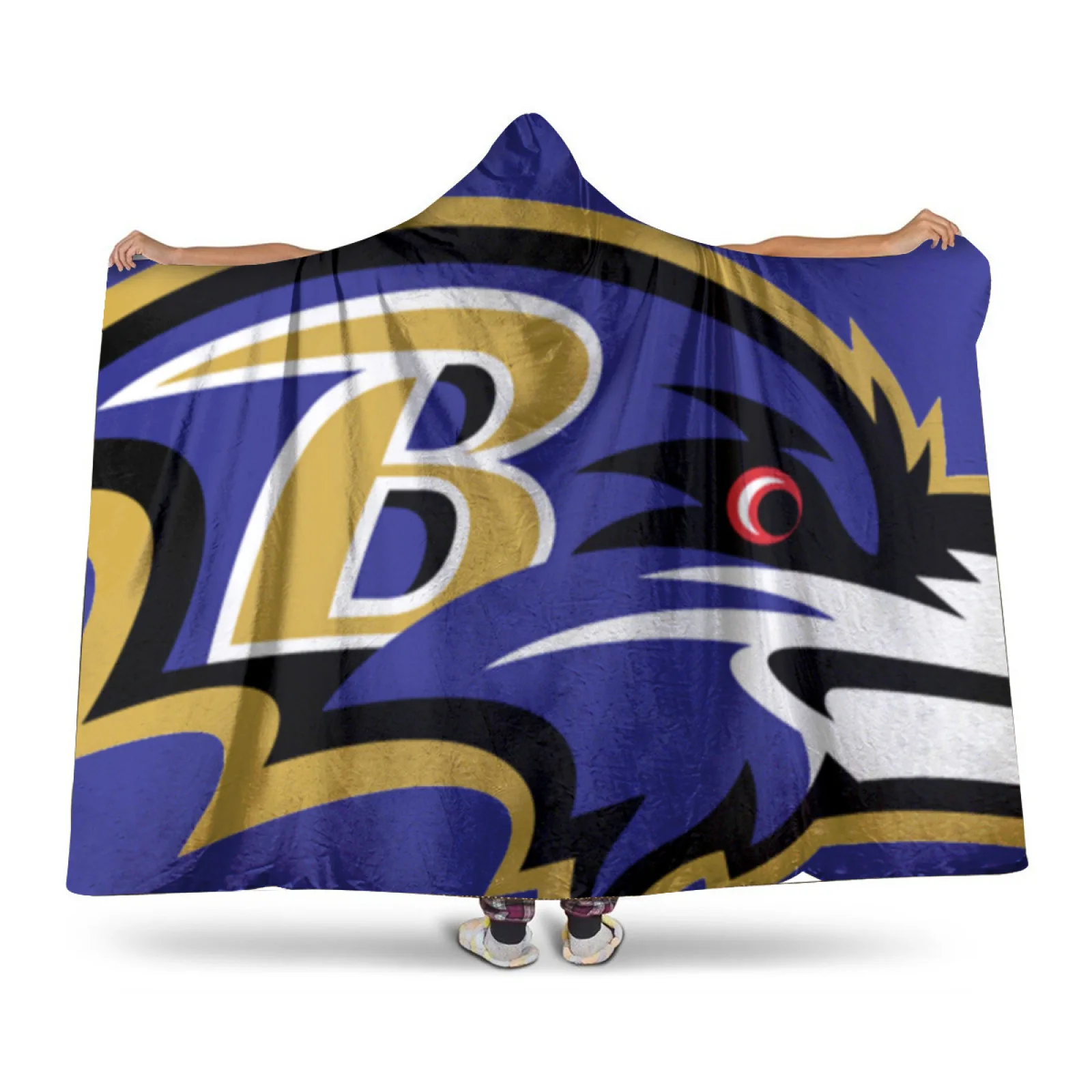 

Baltimore Ravens-themed Sherpa Hat blanket, Personalized Fleece BlanketFather's Day, Mother's Day, Couple's Christmas Gift