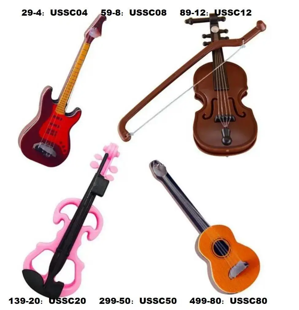 

Kawaii 4 Items Musical Models Guitar Dollhouse Accessories Fast Shipping Things For Barbie DIY Children Game Birthday Present