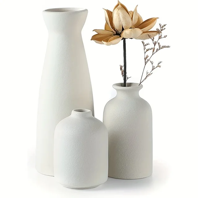 Rustic Ceramic Vase Set 5
