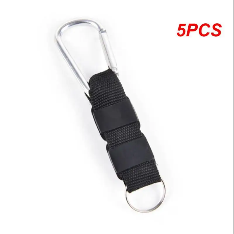 

5PCS Multifunction 3 In 1 Mini Carabiner Keychain Compass Thermometer Camping Climbing Hiking Hanger Key Ring Carabiner Survival