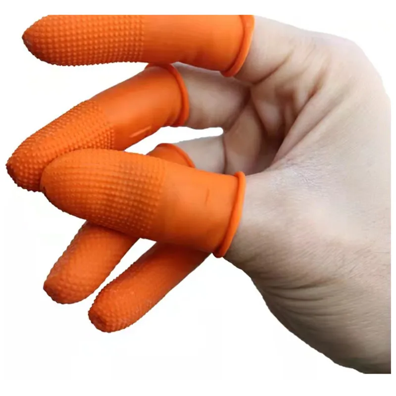 Luva de dedo de borracha tingimento anti-incrustação dedo luva anti-sujo mão diy couro bens que fazem acessórios luvas