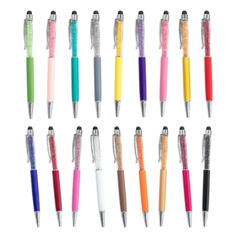

6Pieces 2 in 1 Stylus Tip Ballpoint Pens，Multi-functional Guest Sign in Pen
