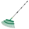 53 Inches Leaves Rake Heavy Duty Hoe Lawns Leaf Lawn Leveling Rake Yard Tools for Picking up Leaves Grass Clippings Garbage 1