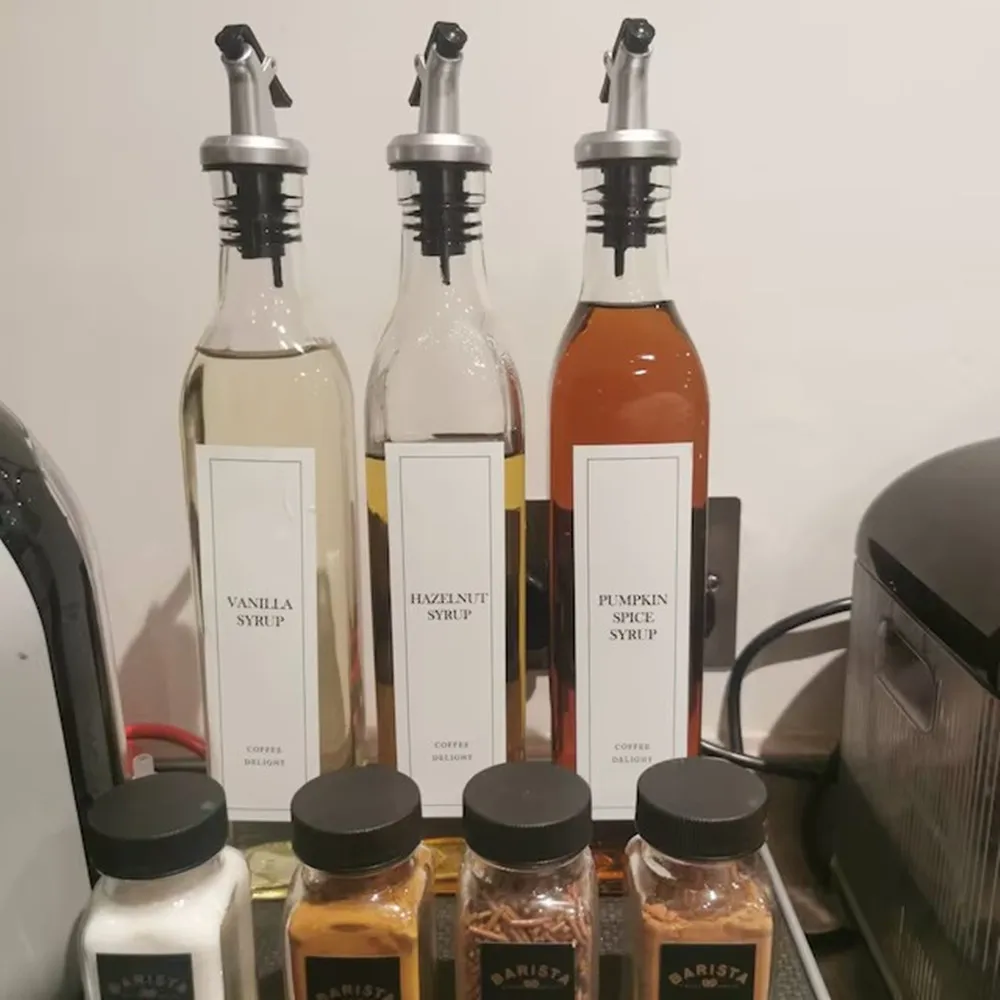 맞춤형 식초 및 오일 라벨, 보관 용기, 병 또는 용기, 방수