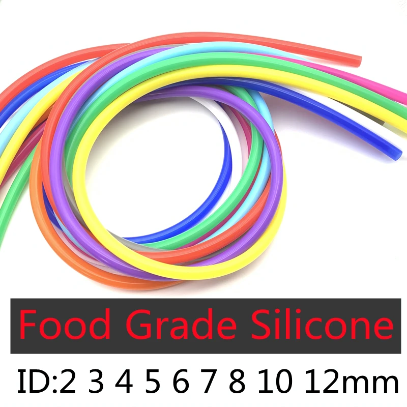 Silicone Tube 1 Meter ID 2-12mm for Food