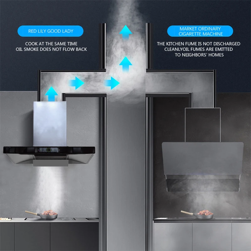 900mm standard range hood kitchen smart range hoods high quality low price mini kitchen hoods