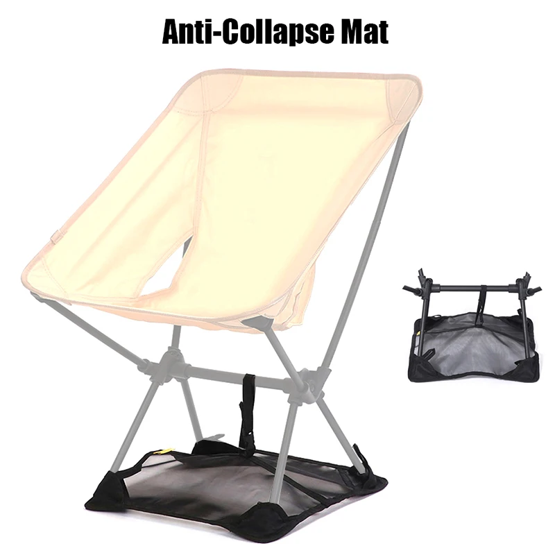 Tapis anti-affaissement pour chaise pliante camping - Empêche l'enfoncement sur sable et sol meuble