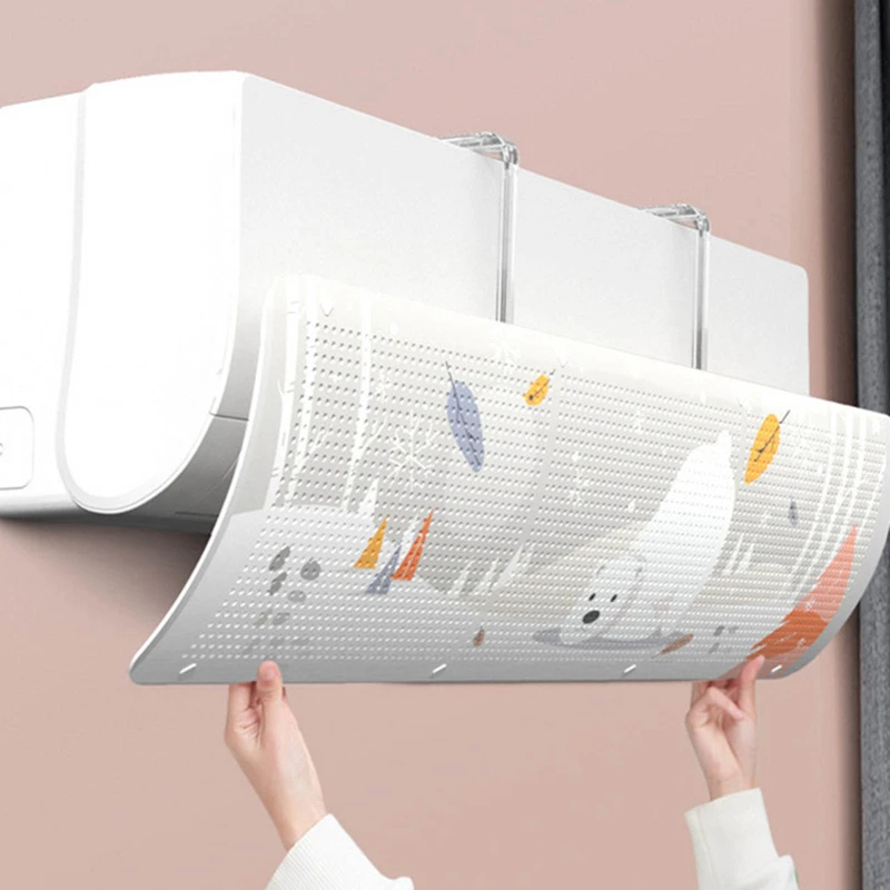 Adjustable Air Conditioner Windshield Prevent Direct Wind Air Baffle