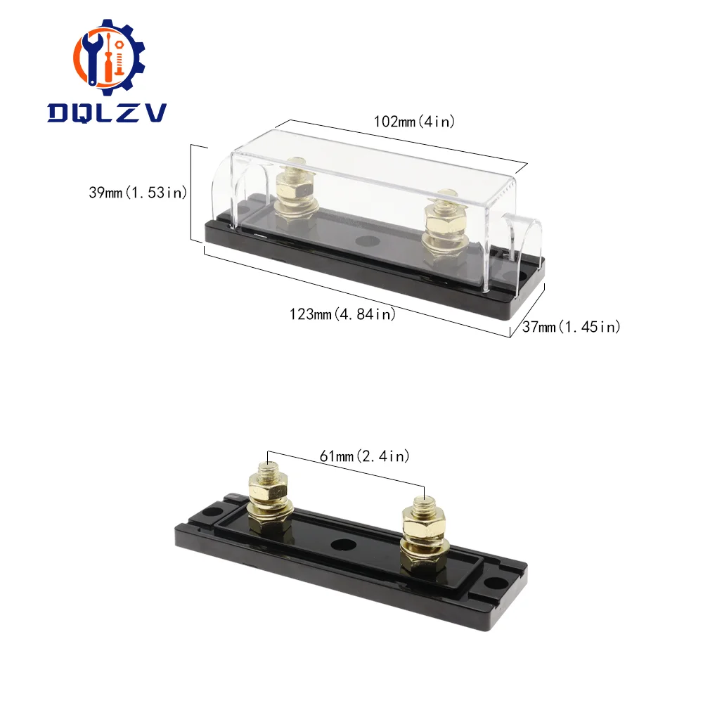 Car Auto Fuse Holder Bolt-on Fuse Automotive Audio Holders Fusible Link 40 50 80 100 125 150 250 300 400A Amp