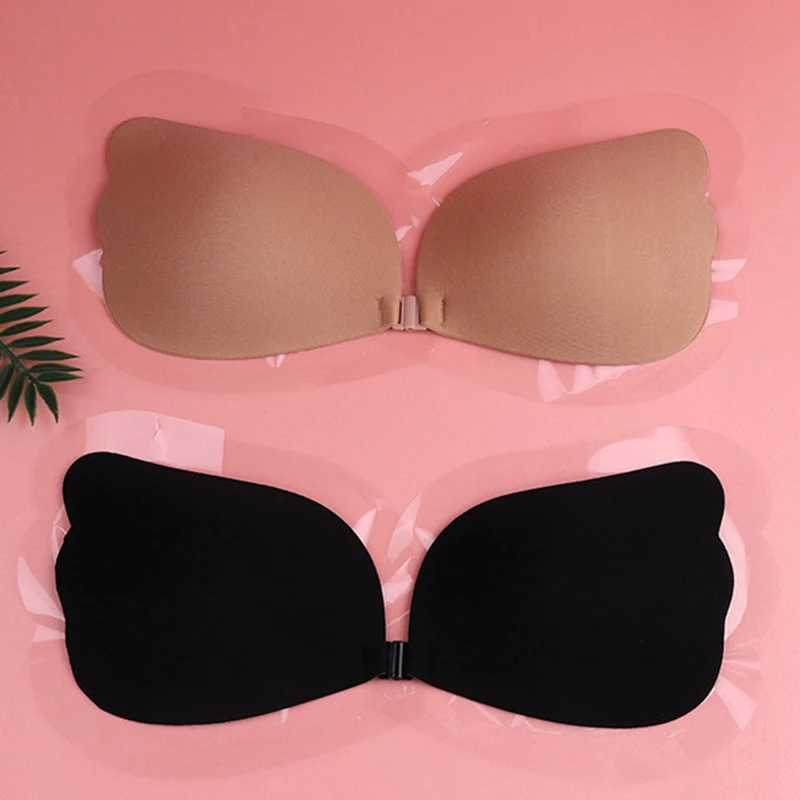 Auto-adesivo Silicone Push Up Bra, sem alças, sutiãs invisíveis