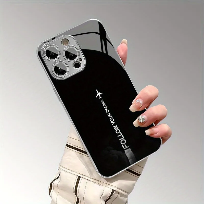 Travel-Inspired Airplane Route Silicone Phone Case