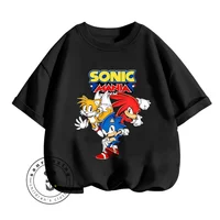 Sonic The Hedgehog Boys Girls Summer Tees A Great Choice for Casual Wear Lightweight Comfortable For Every Day Easy-Going Comfy 1