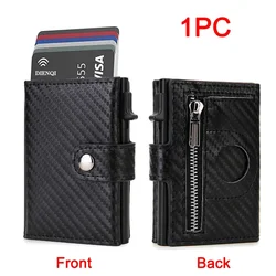 Luxury RFID Slim Wallet for Men - Minimalist Credit Card Holder and Gift Choice (Carbon Black)