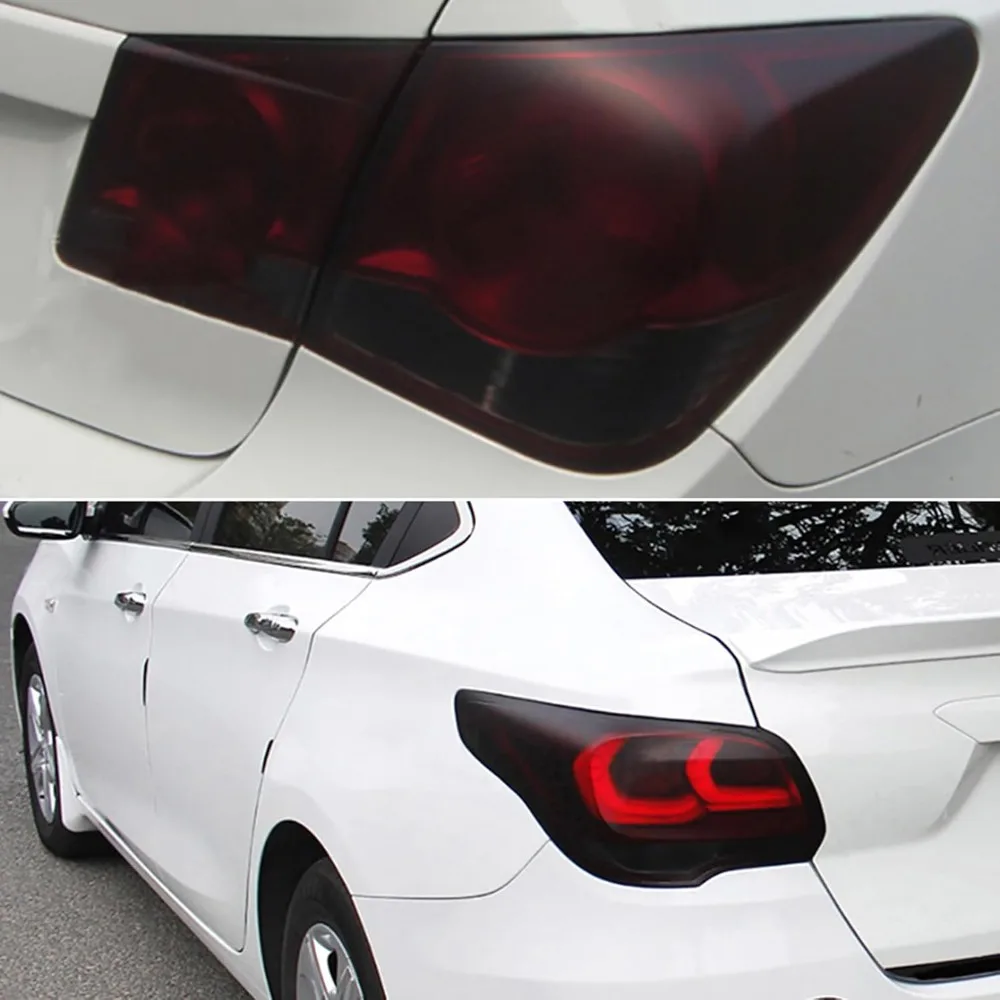 Pellicola luminosa per auto da 100-200cm nera smerigliata trasparente antigraffio resistente ai graffi protezione della pellicola del faro anteriore e posteriore - Image 2