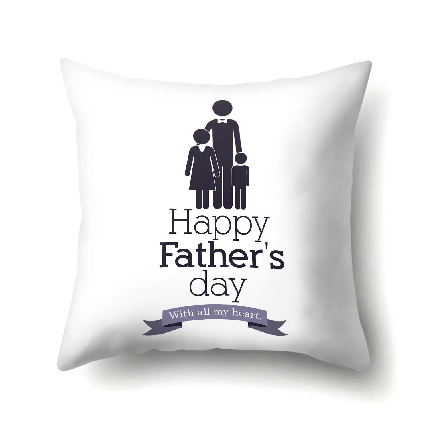 

Digital printing creative Father's Day polyester pillow cover