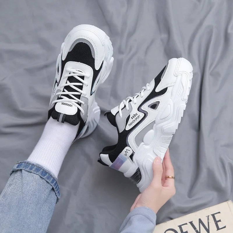 Platform Shoes Women Sneakers Autumn 2022 New Running Sports Shoes Casual Breathable White Wedges Sneaker Designer Women Shoes