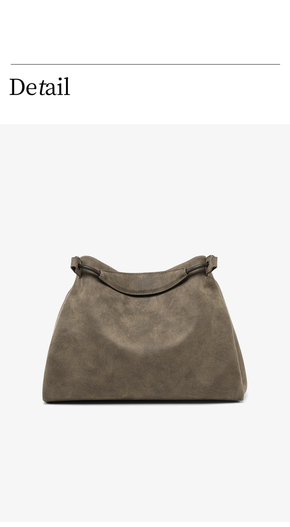 Genuine leather tote, lifestyle shot 1