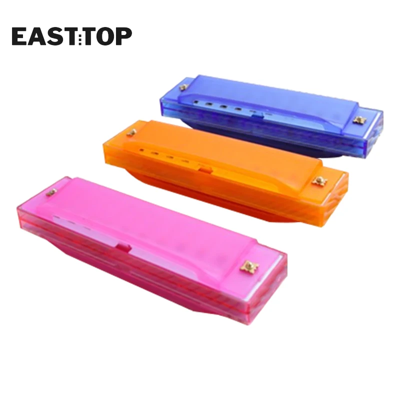 EASTTOP 6PCS 10 Hole Colorful EASTTOP Harmonica for Children Kids Beginner Use Gift C key