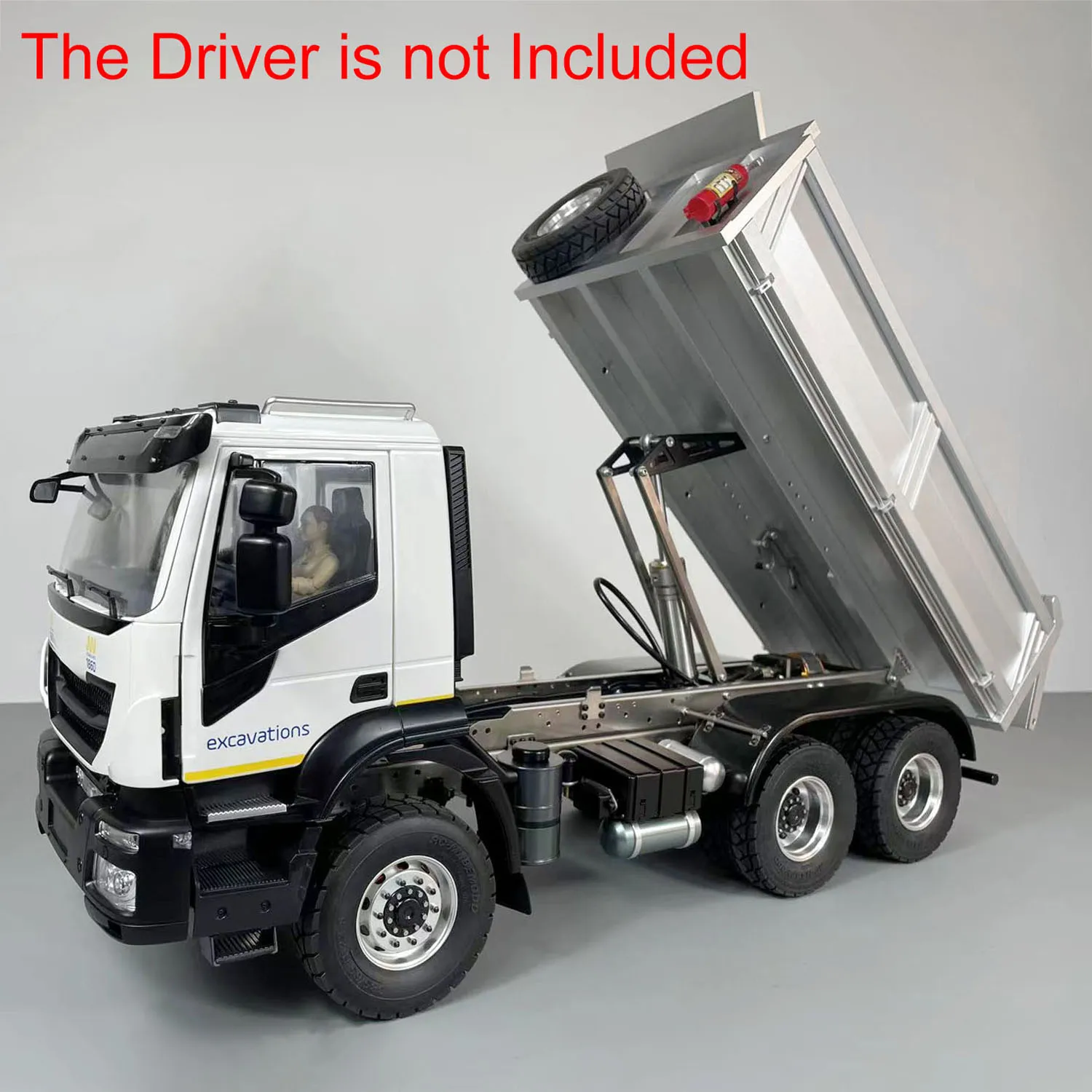 1/14 6x4 Metal RC Hydraulic Dumper Trucks CNC Axles Radio Control Tipper Cars Toys Assembled Painted Model ESC Motor TH23188 2
