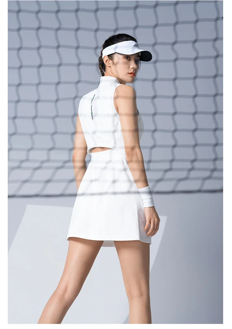 Sports dress, badminton tennis dress, golf American casual polo dress, women's badminton sportswear tennis dress women