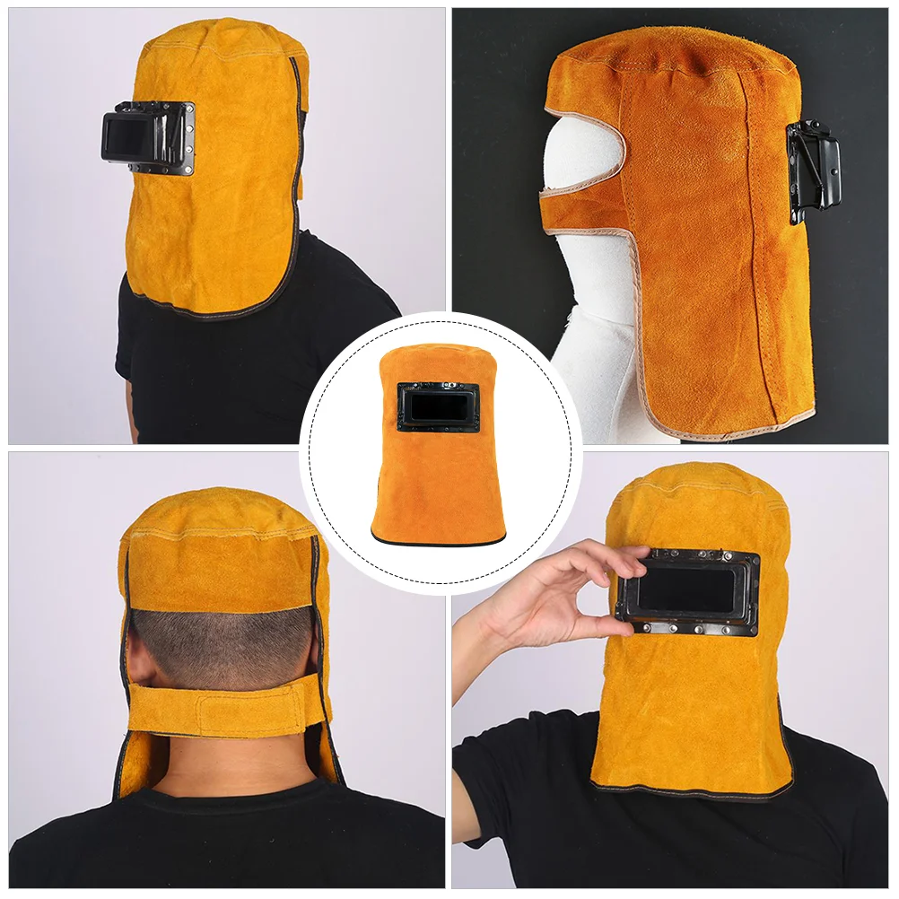 Professional Darkening Filter Lens Welder Hood Wear-resistant Portable Anti-arc Welding Face Guard Heat Insulation Mask Hat