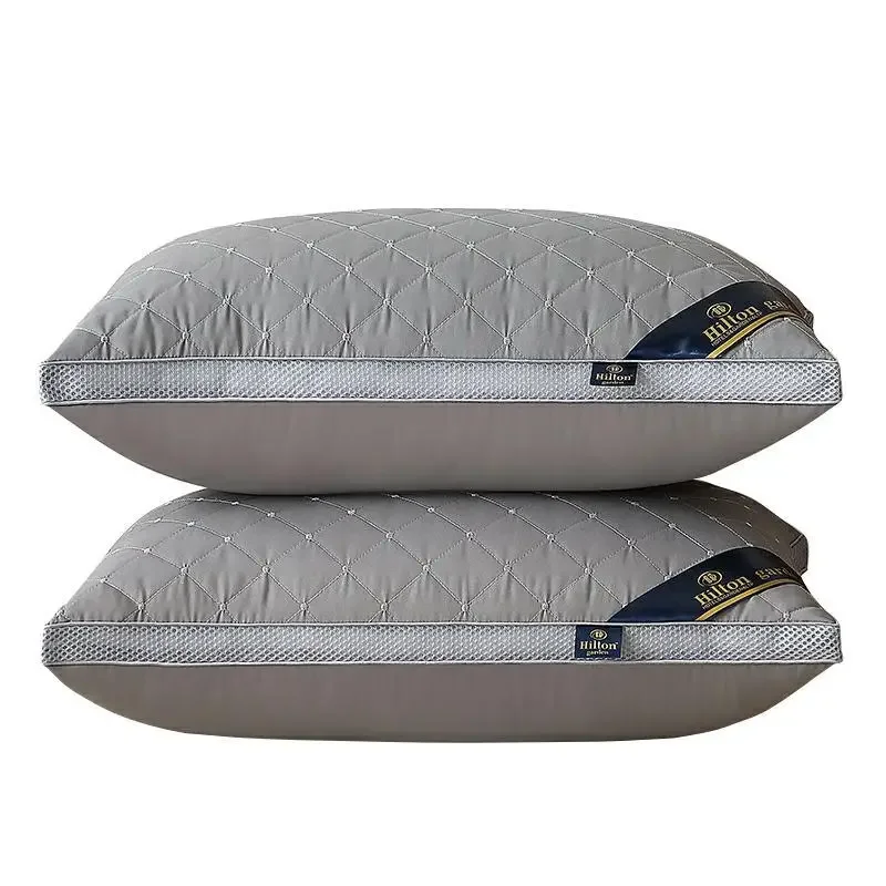 2 Pcs Hilton Pillow Support Cervical Vertebra To Help Sleep Single Home Does Not Collapse Pillow Core 48x78cm 6