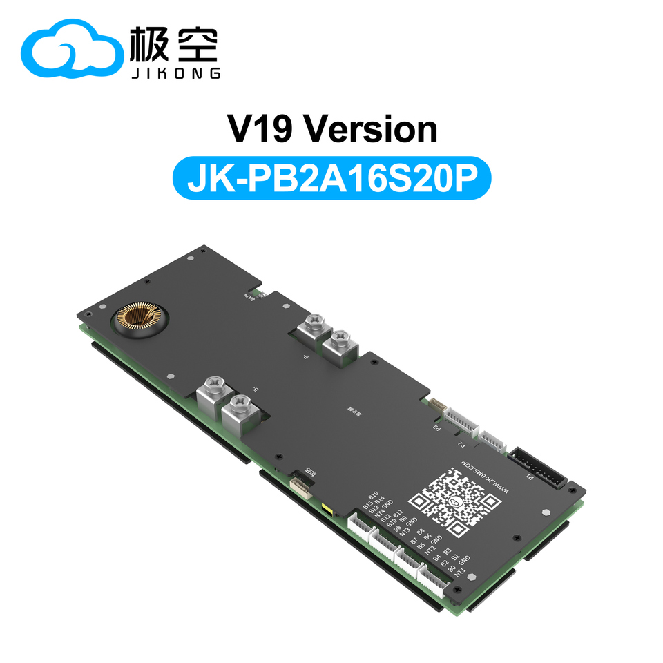 JIKONG V19 Smart BMS 8S-16S 200A Li-ion/ Lifepo4/ LTO Battery Household Energy Inverter BMS Active Balancer 2A JK-PB2A16S20P