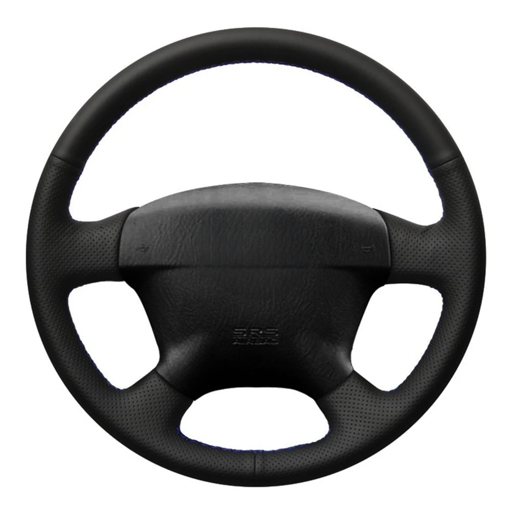 Car Steering Wheel Cover Hand-stitched Black Artificial Leather For Honda Civic 2001 2002 Civic Hybrid 2003