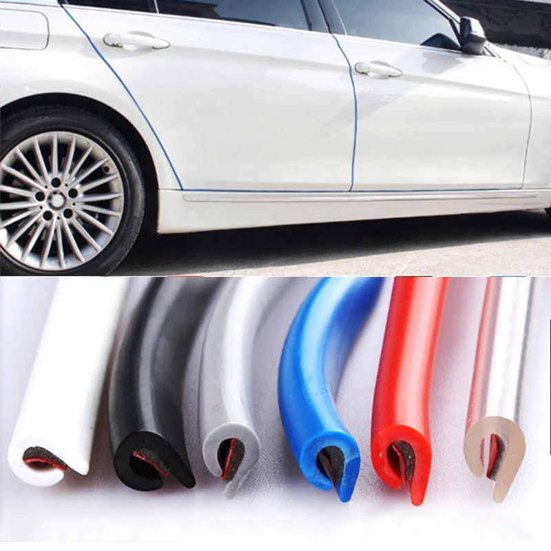 3m/5m/10m Universal Car Door Protection Edge Guards Trim U Type Styling