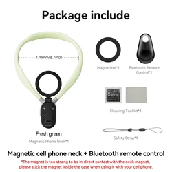 TELESIN Quick Release Magnetic Neck Mount (Green remote set)
