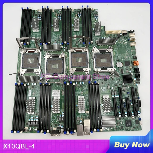 Для Supermicro Server Quad Socket R3 (LGA2011) Материнская плата DDR4 E7-4800 V4/V3 GbE LAN-порты X10QBL-4 1