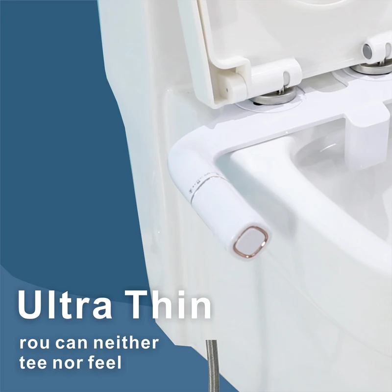 SHX Toilet Bidet Ultra-Slim Bidet Toilet Seat Attachment With Brass Inlet Adjustable Water Pressure Bathroom Hygienic Shower 2