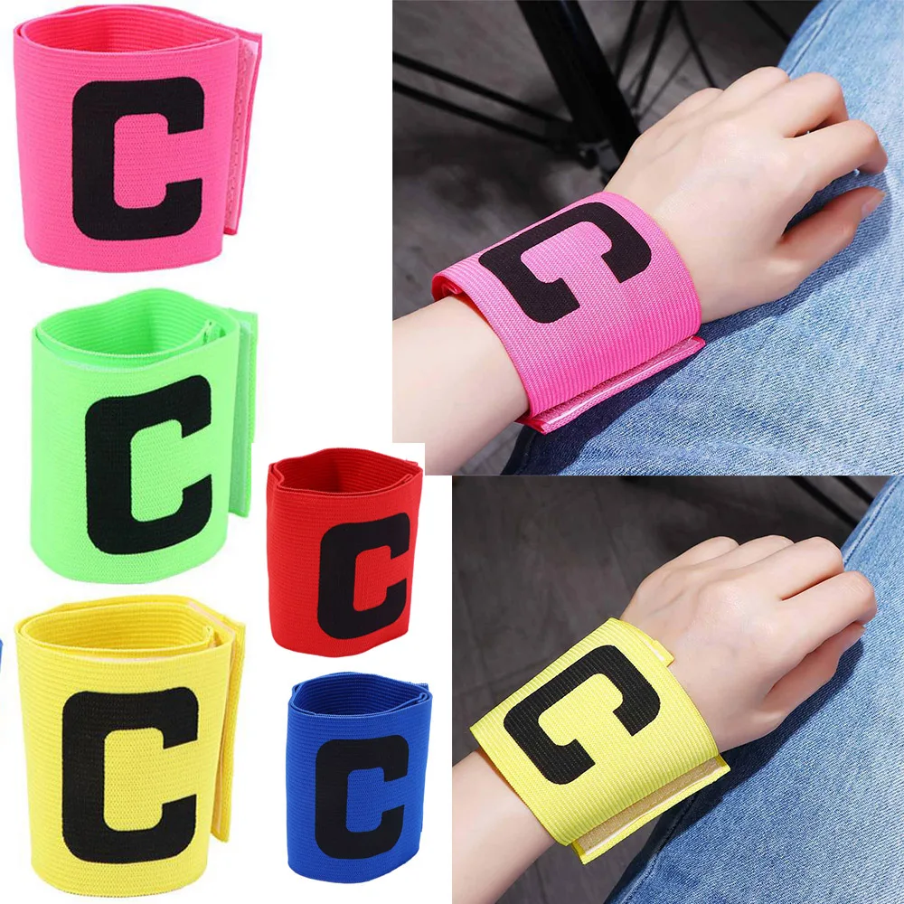 1 Pc Football Soccer Player Sport Flexible Sports Adjustable Bands Captain Armband For Kids And Youth Team Sports Soccer micro bracelet silicone rubber wristband flexible wrist band cuff bracelet sports eu na vat free shipping