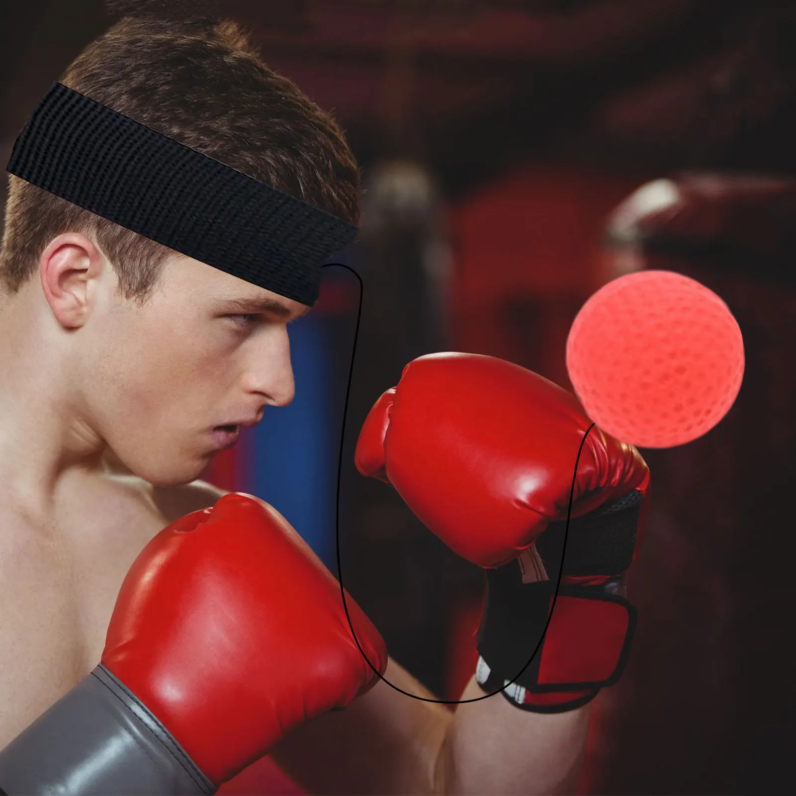 Wrohto Balles De Réaction Boxe Avec Bandeau - Équipement Entraînement Agilité Et Réflexes