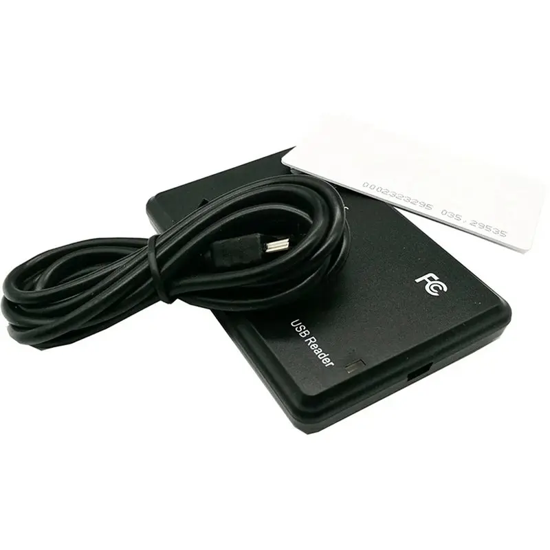 B24B 5X RFID 스마트 카드 리더기(USB 포트 포함), 13.56Mhz IC 카드, 비접촉식 감도, 윈도우 시스템 리눅스 지원