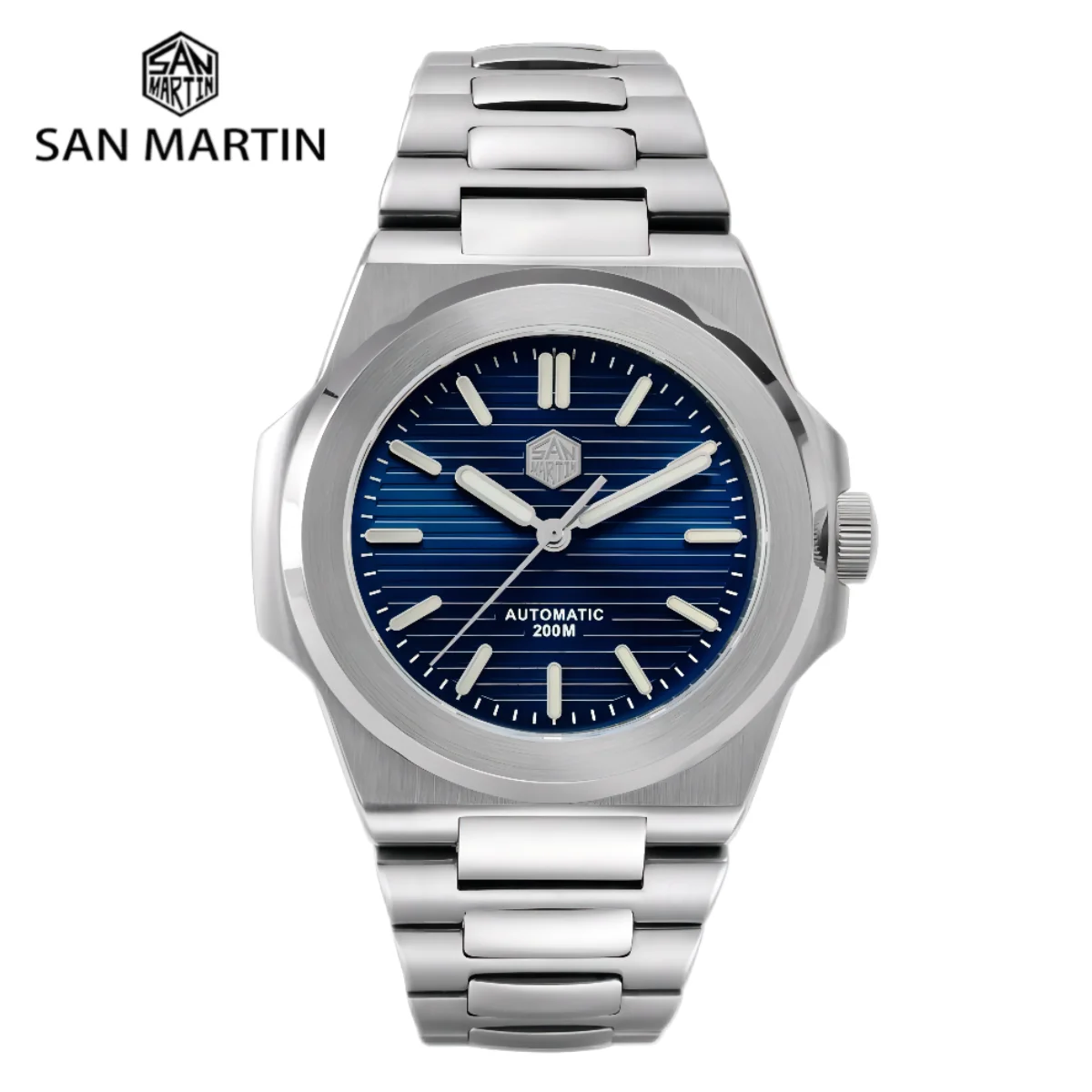 San Martin Diver Watch Men Retro Luxury Sapphire 20Bar Waterproof Bgw-9 Luminous Muslimatexmuslimah A4.