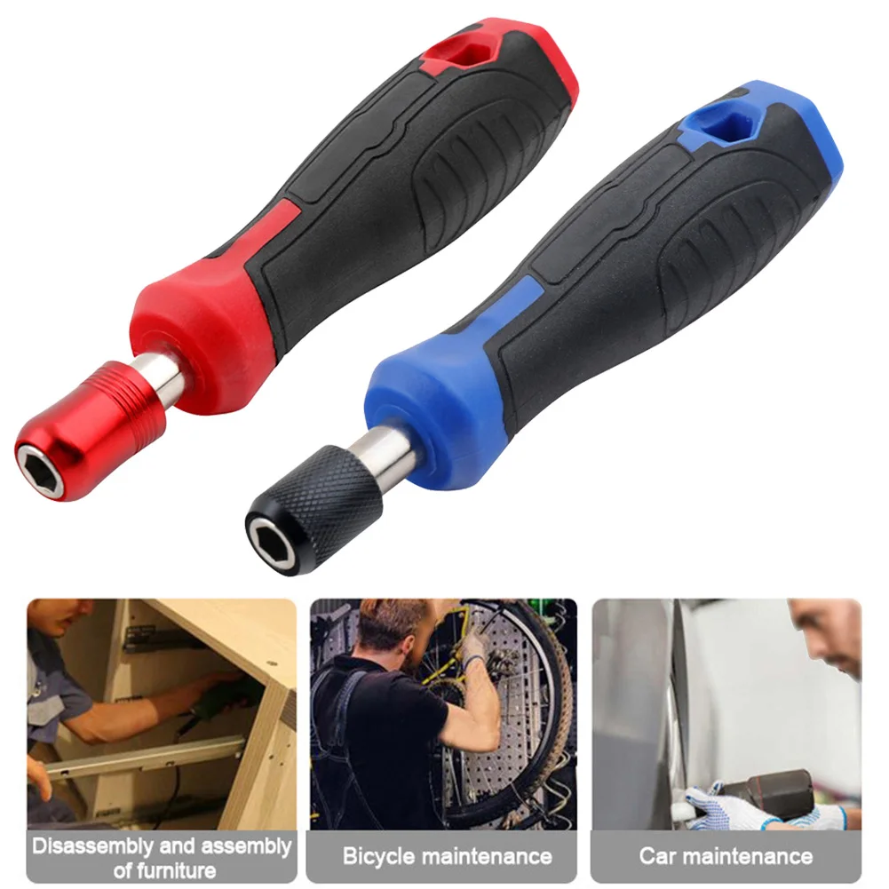 1PC 6.35mm Handle Multi-function Magnetic Bit Driver For Slotted Hex Torx Bit Ratchet Screwdriver Bit Holder