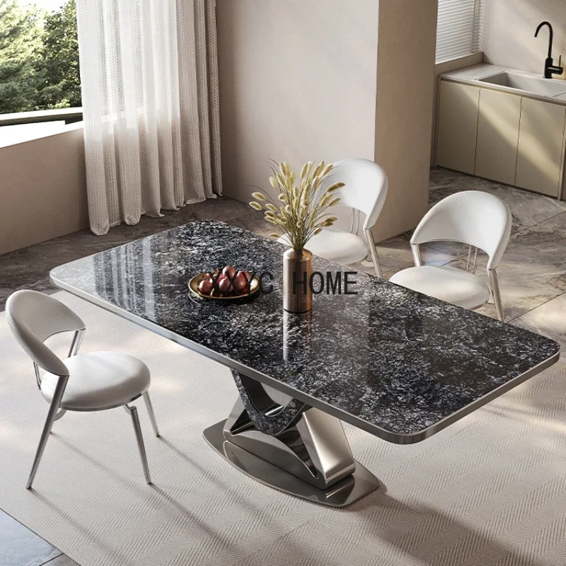 

Luxury Reception Restaurant Office Kitchen Nordic Center Dining Table Conference Modern Mesas Home Furniture YN50DT