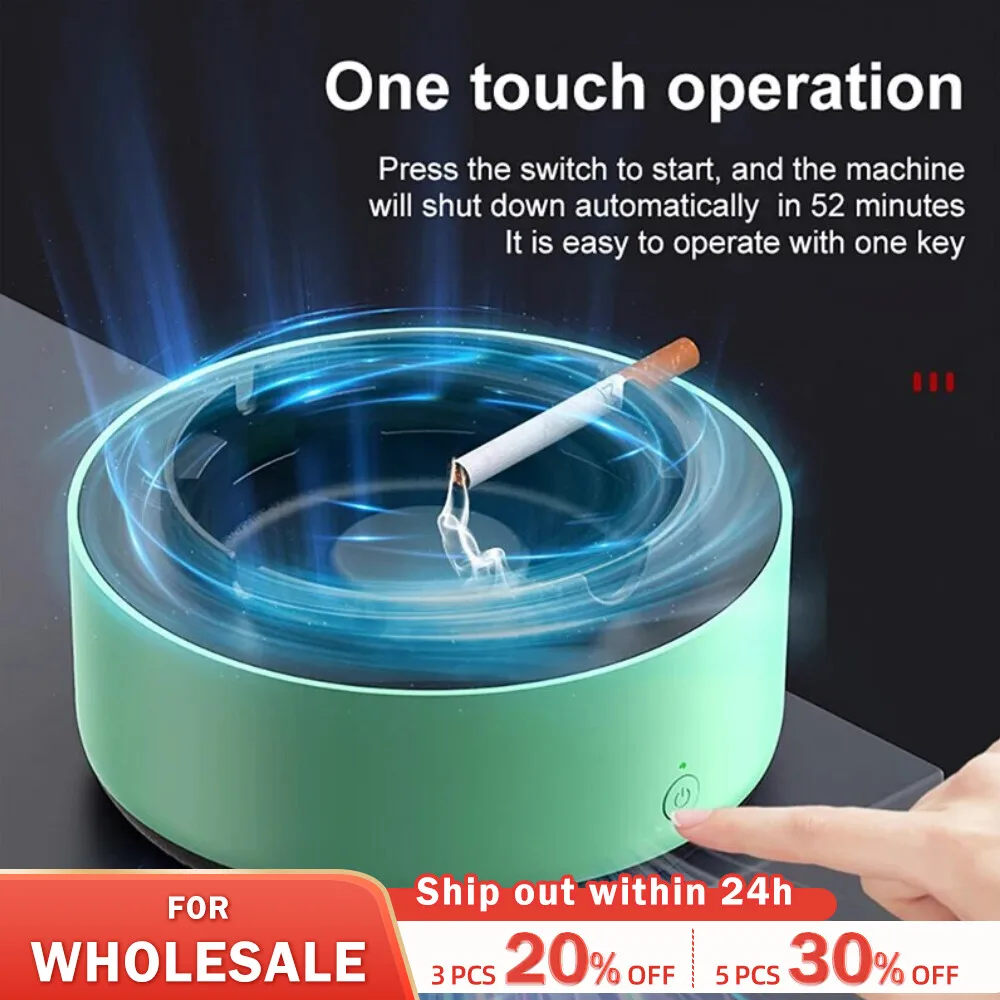 Multipurpose Ashtray with Air Purifier Function for Filtering Second