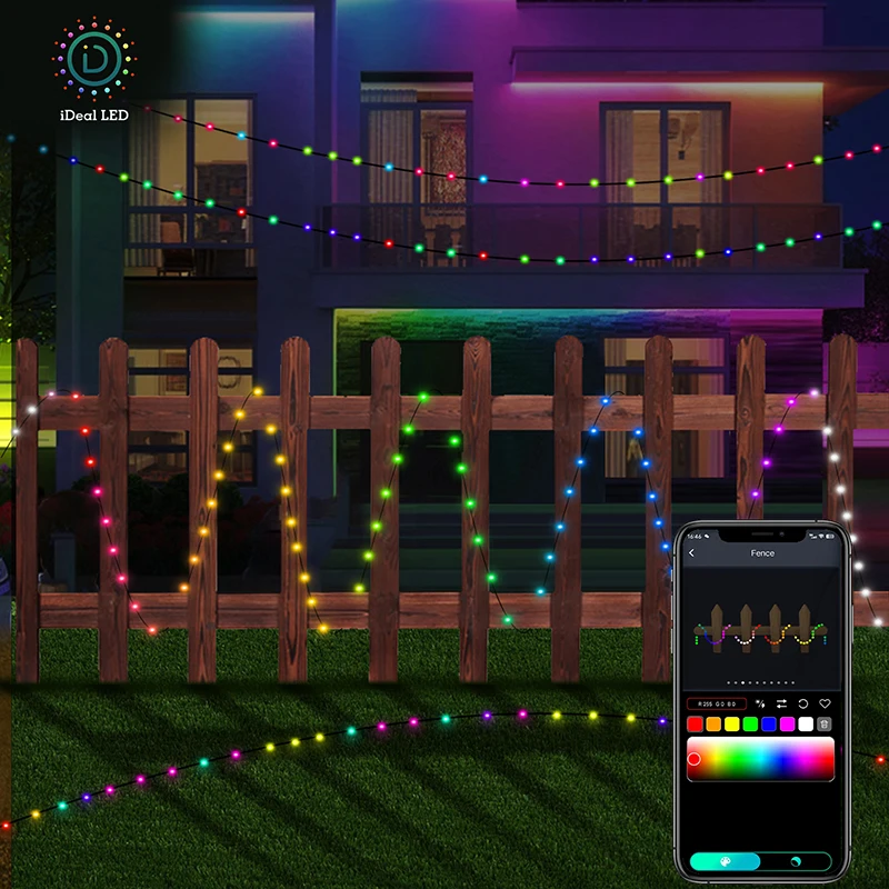 요정 스트링 조명 드림컬러 USB LED RGB 스트링 조명, 앱 스마트 조명, DIY 디스플레이 화환 벽 파티 장식, 5M, 10M, 20M