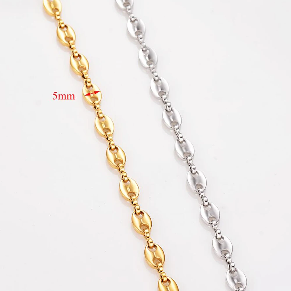 Collana Hip Hop In Acciaio Inossidabile Con Zircone E Placcatura Oro