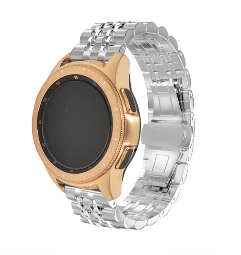 22mm 20mm Metal Strap for Samsung Galaxy Watch 4/5/6 Frontier Stainless Steel Bracelet for Huawei Watch 3/4 Pro/amazfit GTR/GTS