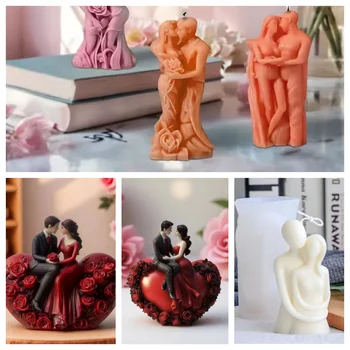 Couple Silicone Mold for Candles & Crafts 4